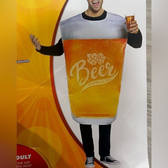 SPIRIT HALLOWEEN Oktoberfest Adult Pint Glass Beer Costume One Size Fits All - Picture 3 of 8